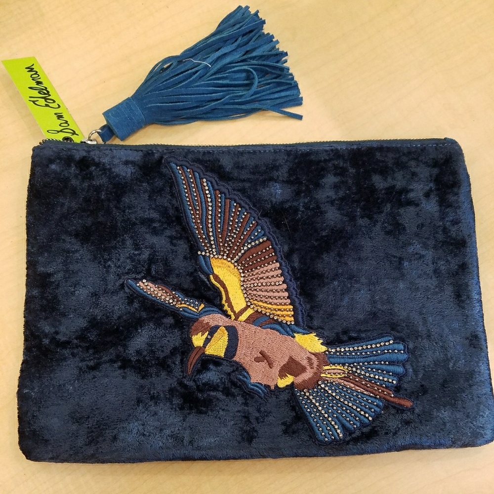 Crushed Velvet Clutch Handbag